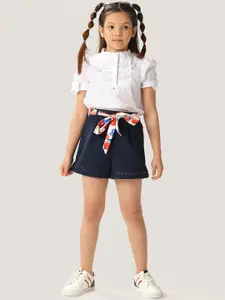One Friday Girls Cotton Embellishment Shorts