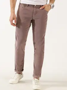 Thomas Scott Men Regular Fit Corduroy Chinos Trousers