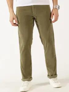 Thomas Scott Men Mid-Rise Regular Fit Corduroy Chinos Trousers