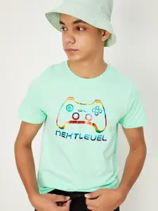 max Boys Printed Applique T-shirt