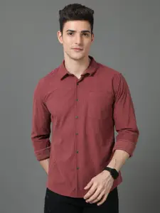 HERE&NOW Men Slim Fit Opaque Striped Casual Shirt