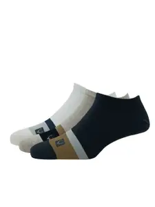 Allen Solly Men Pack Of 3 Colourblocked Ankle Length Socks