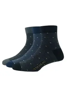 Peter England Men Pack Of 3 Patterned Above Ankle-Length Socks