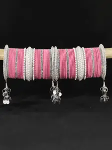 LAVAZZA Set Of 70  Bridal Chuda Bangles Set With Latkan