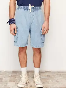 Trendyol Men Washed Denim Shorts
