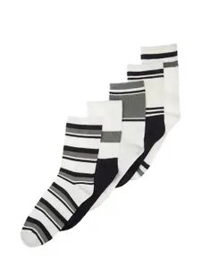 Trendyol Men Pack Of 5 Striped Ankle-Length Socks