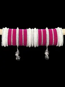 LAVAZZA Set Of 66 Crystals Studded Bridal Chuda Bangles Set