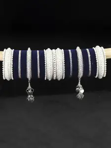 LAVAZZA Set of 66 Crystals Studded Chuda Bangles Set