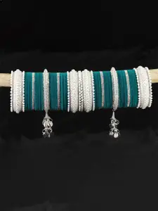 LAVAZZA Set Of 66 Crystals Studded Chuda Bangles