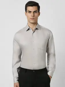 Van Heusen Self Design Textured Cotton Opaque Party Shirt