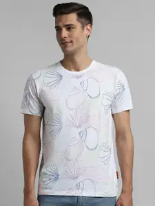 SIMON CARTER LONDON Printed Round Neck Slim Fit T-shirt