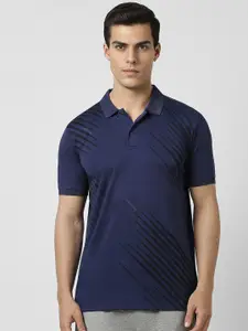 Van Heusen Striped Polo Collar T-shirt