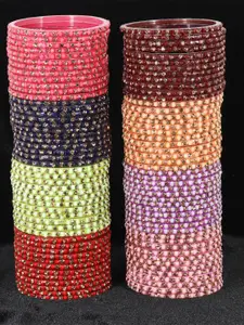 LAVAZZA Set Of 96 Glass Studded Bangles