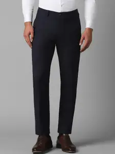 Louis Philippe Men Slim Fit Checked Formal Trouser