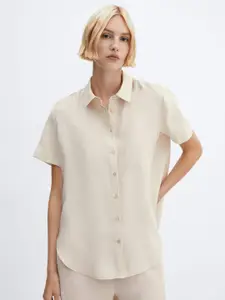MANGO Pocket Opaque Casual Shirt