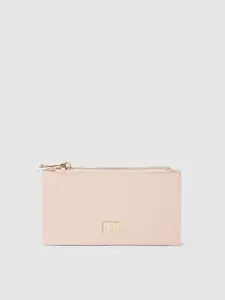 MANGO Women Textured Zip Around Wallet