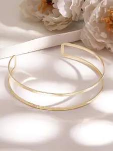 Rubans 18KT Gold-Plated Brass Choker Necklace