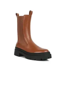 London Rag Women Block-Heeled Chelsea Boots