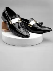 INVICTUS Men Pointed Toe Formal Slip-On Shoes