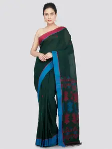 PinkLoom Ethnic Motifs Woven Design Pure Cotton Saree