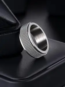 MEENAZ Men Silver-Plated Band Ring