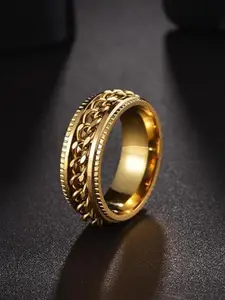 MEENAZ Men Gold-Plated Finger Ring