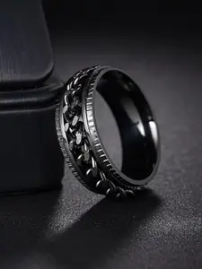 MEENAZ Men Silver Plated Finger Ring