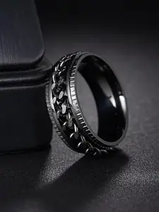 MEENAZ Men Silver Plated Finger Ring