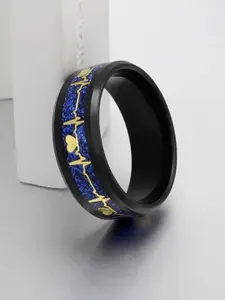 MEENAZ Men Stainless Steel Double Band Ring