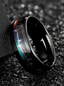 MEENAZ Men Heart Detail Band Finger Ring