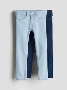 H&M Girls 2-Pack Skinny Fit Jeans