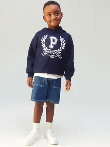H&M Boys Pure Cotton Denim Cargo Shorts