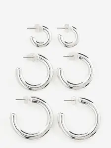 H&M 3 Pairs Hoop Earrings