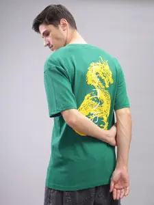 ADRO Men Printed Applique T-shirt