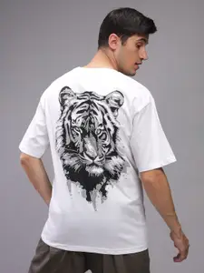 ADRO Men Printed Applique T-shirt