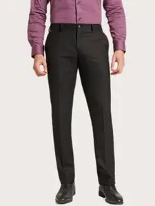 Blackberrys Men Slim Fit Formal Trousers
