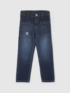 max Boys Mid-Rise Low Distress Light Fade Jeans