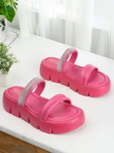 madam glorious Embellished Flatform Heels