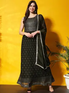 Chhabra 555 Embellished Maxi Ethnic Dress