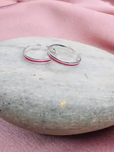 Arte Jewels Set Of 2 Silver-Toned Adjustable Toe Rings