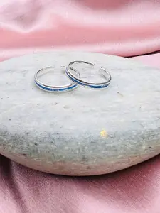 Arte Jewels Set Of 2 Adjustable 925 Sterling SilverToe Rings
