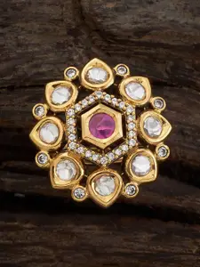 Kushal's Fashion Jewellery Kundan-Studded Finger Ring