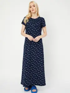 max Floral Printed Pure Cotton Maxi Nightdress