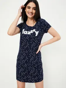 max Conversational Printed Pure Cotton T-shirt Nightdress