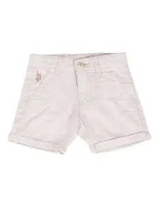 U.S. Polo Assn. Kids Boys Mid-Rise Pure Cotton Shorts