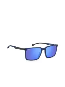 Carrera Men Rectangle Sunglasses with UV Protected Lens 205899FLL56XT