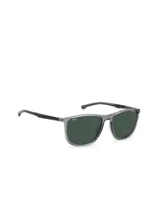 Carrera Men Rectangle Sunglasses with UV Protected Lens 204937R6S57QT