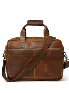 MaheTri Men Leather 15 Inch Laptop Bag