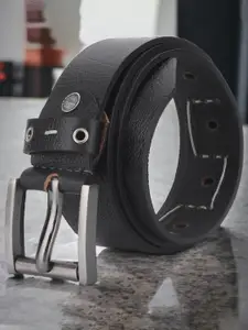 The Roadster Lifestyle Co. Men Casual Textured Leather Belt