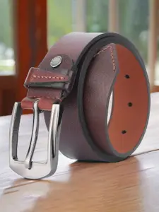 The Roadster Lifestyle Co Men Textured Leather Formal Belt